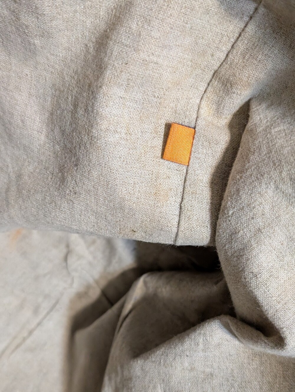 Tory Burch Canvas Tote with Tan Leather Trim and Gold Logo - Picture 11 of 12